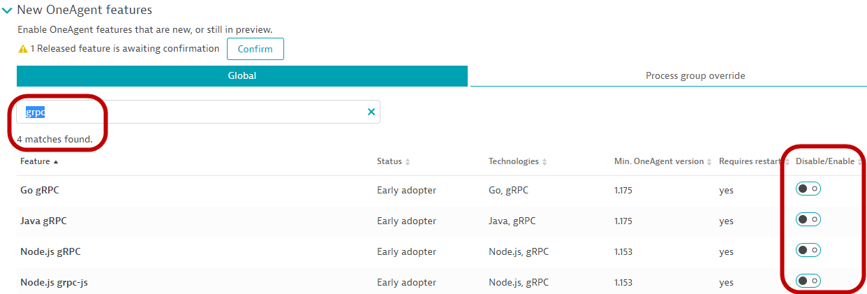 GRPC-Features